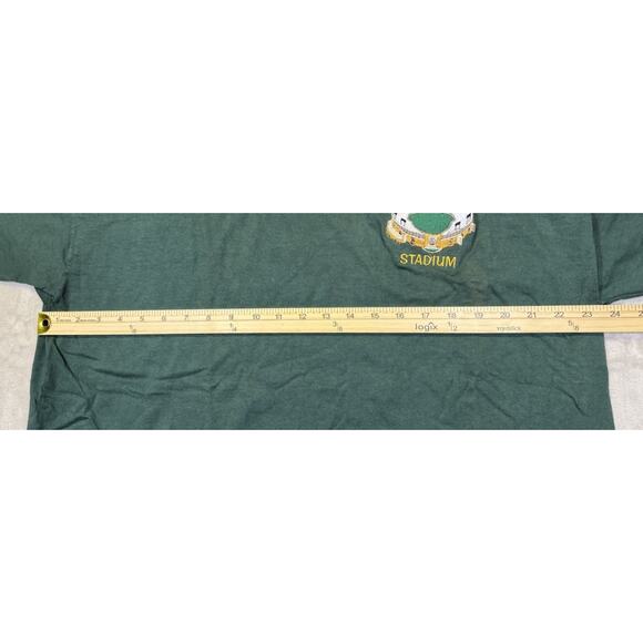 Vintage Memorial Stadium Hallowed Ground Green Dye T-Shirt MLB BASEBALL NOS XL - Picture 5 of 8